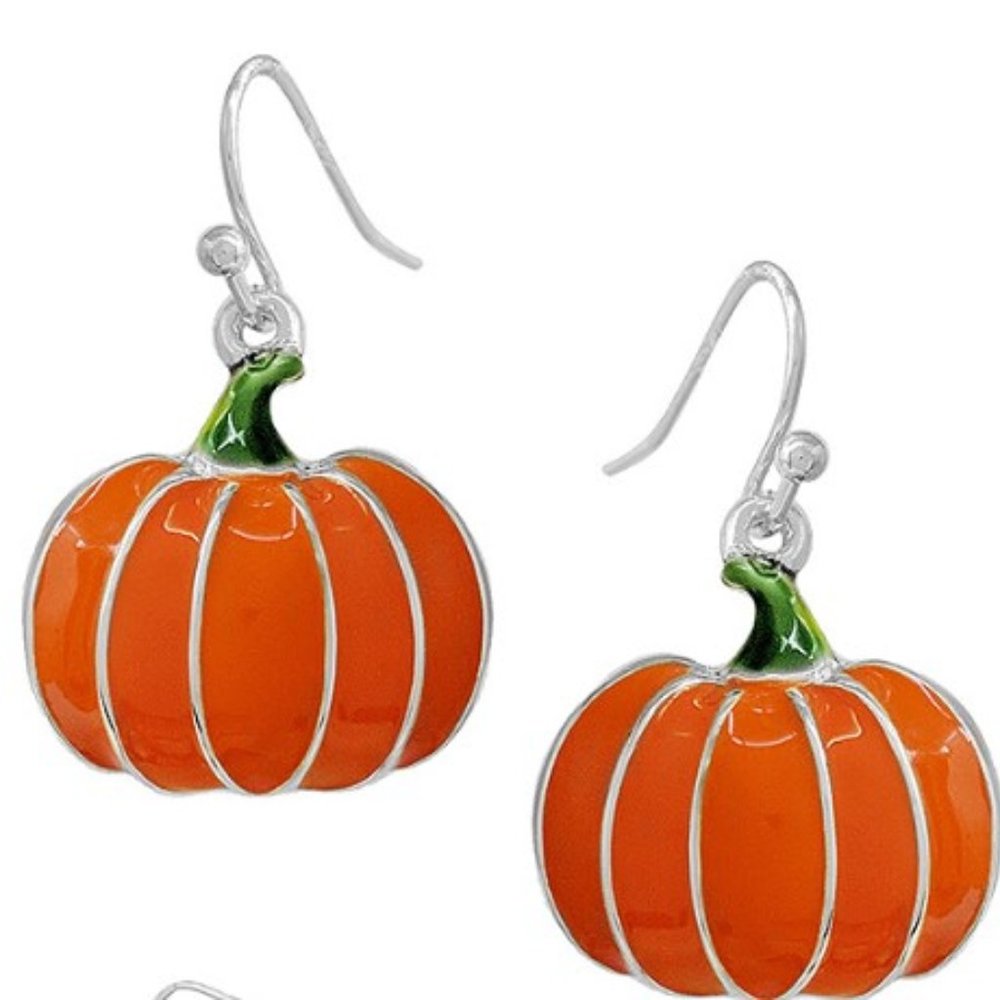 3D Pumpkin Earrings